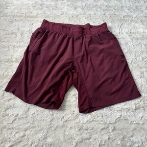 Lululemon Men's Burgundy Red T.H.E. Short Luxtreme Liner 9" Size XL